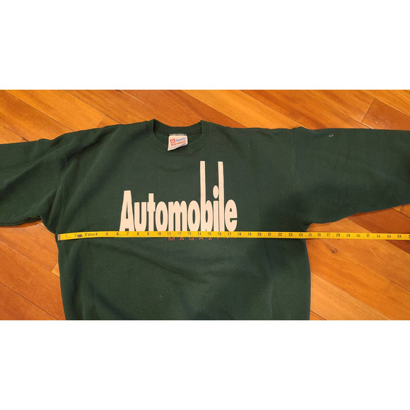 Vintage 90s Automobile Magazine Crewneck Sweatshirt Hanes Heavy Weight Size XL - Picture 2 of 8
